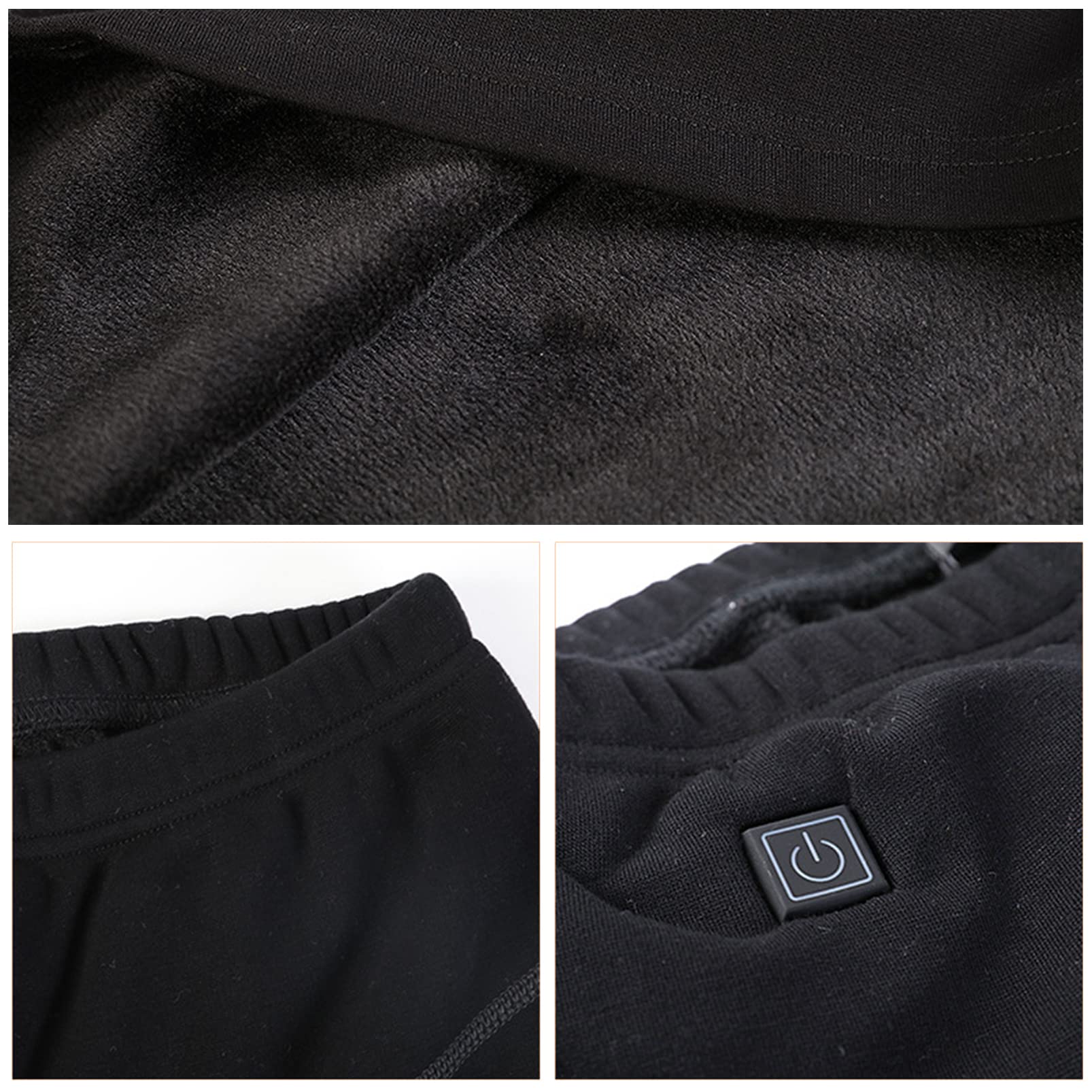 Pantaloni Intimi Termici riscaldati Tramite USB, 3 Zone di Riscaldamento Riscaldamento Elettrico Pantaloni Caldi Leggings Pantaloni per Uomo Donna (Woman1 S) (Woman2 XL)