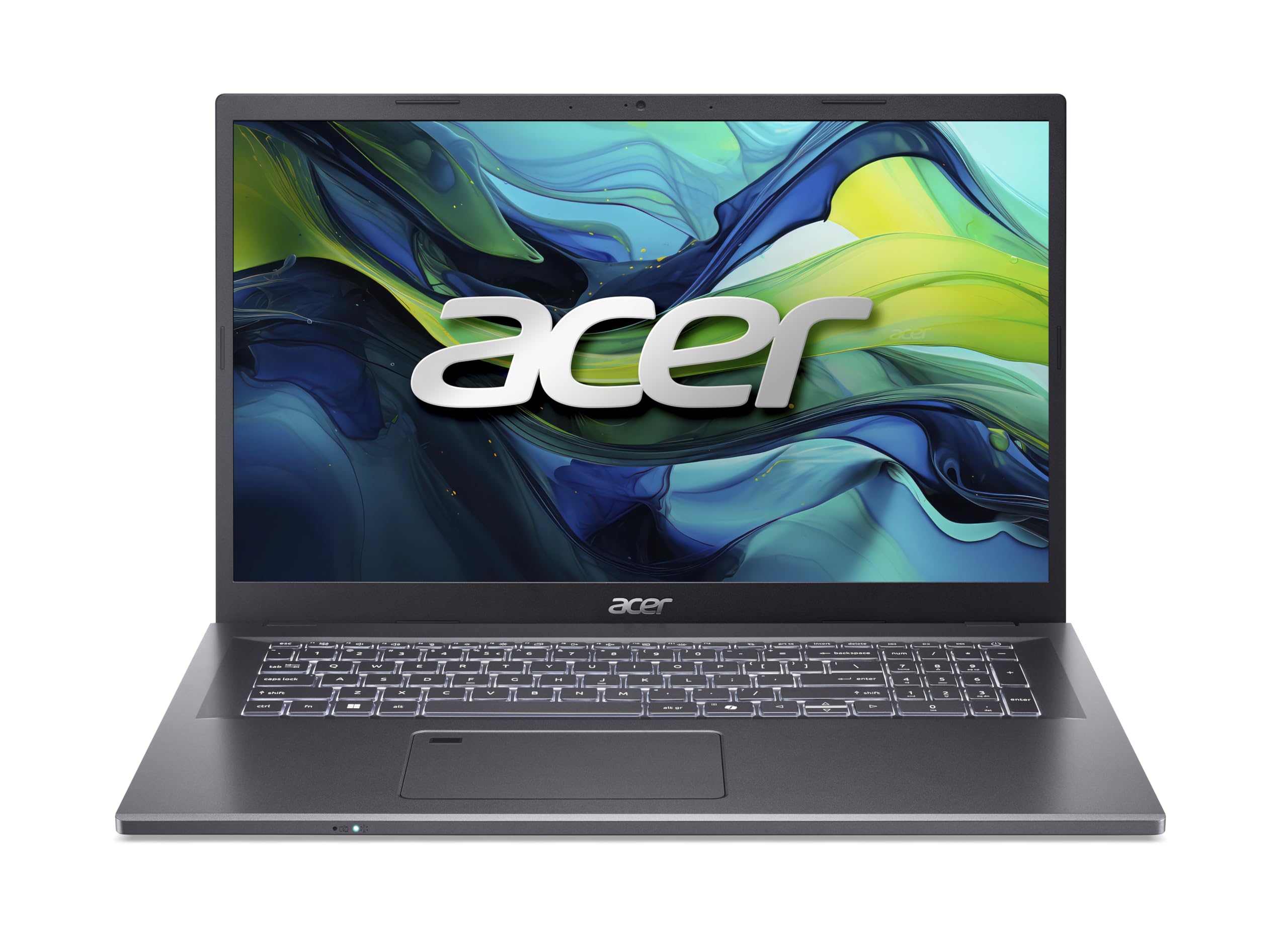 acer Aspire 17, A17-51GM, Laptop, 17,3 Zoll Full HD IPS Display, Windows11, Intel® Core™ 7 Prozessor 150U, 32GB DDR4 RAM, 1 TB SSD, NVIDIA® Geforce® RTX 2050, Steel Gray, QWERTZ Tastatur