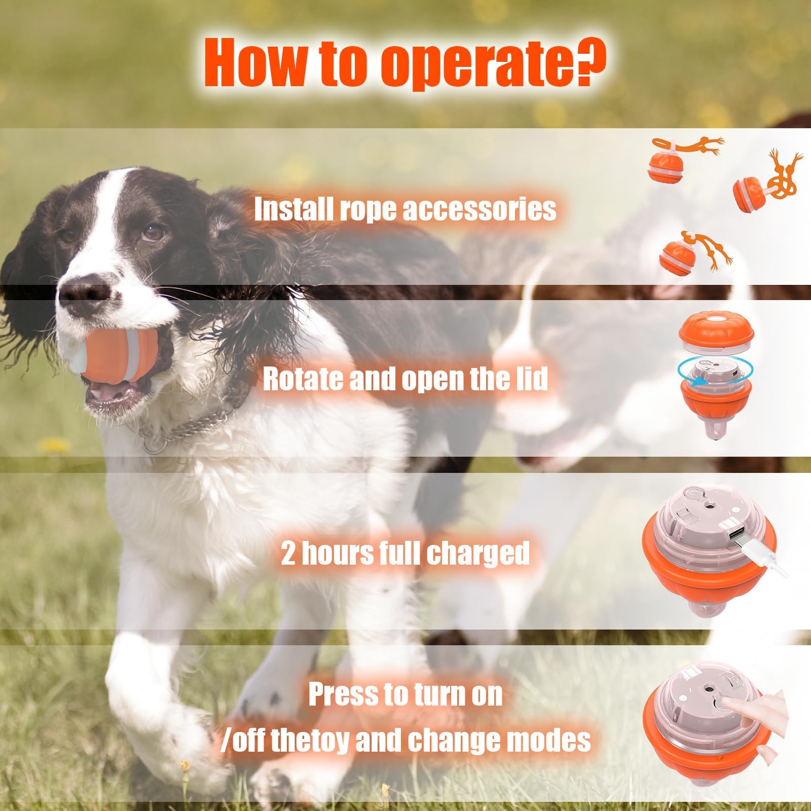Kenmohuo Interactive Moving Dog Toy Ball - Image 3
