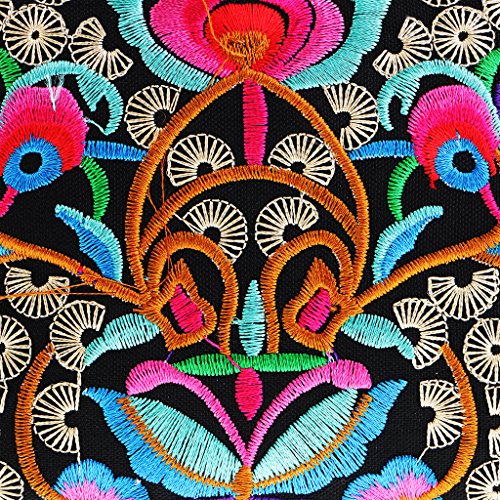 Bolsa feminina Homyl Vintage Boho Bolsa de ombro bordada 19x14 cm #1