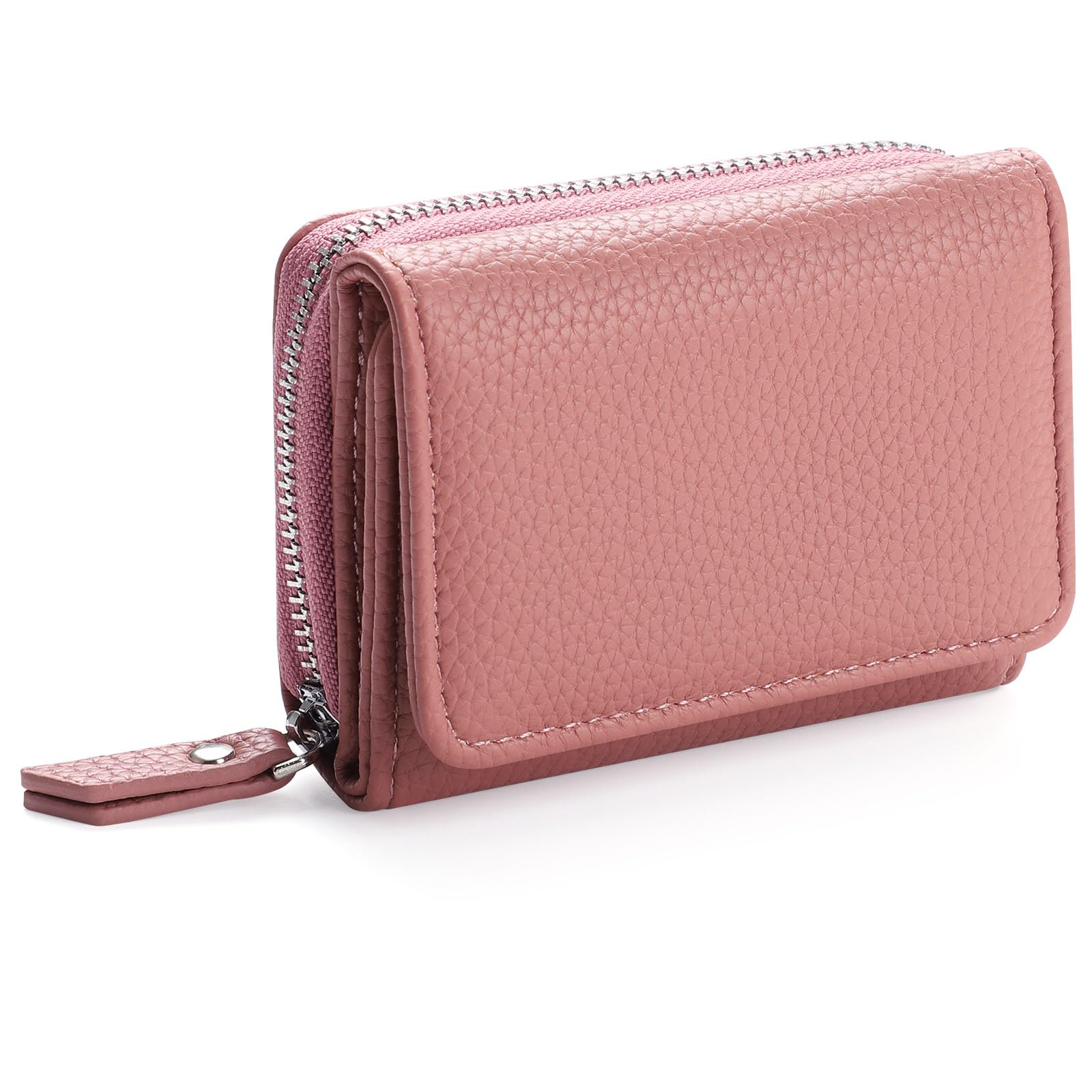 RRANCharltu Geldbörse Damen Klein Leder Kleines Portemonnaie Damen Mini Geldbeutel mit Zipper Münzfach Kartenfächer