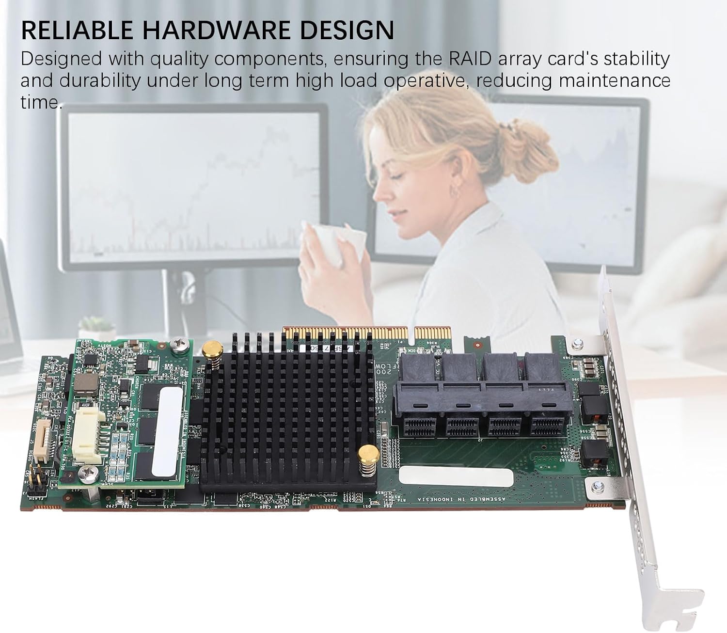 SAS Controller Card 6GBps 1GB Cache PCIe X8 4 Port