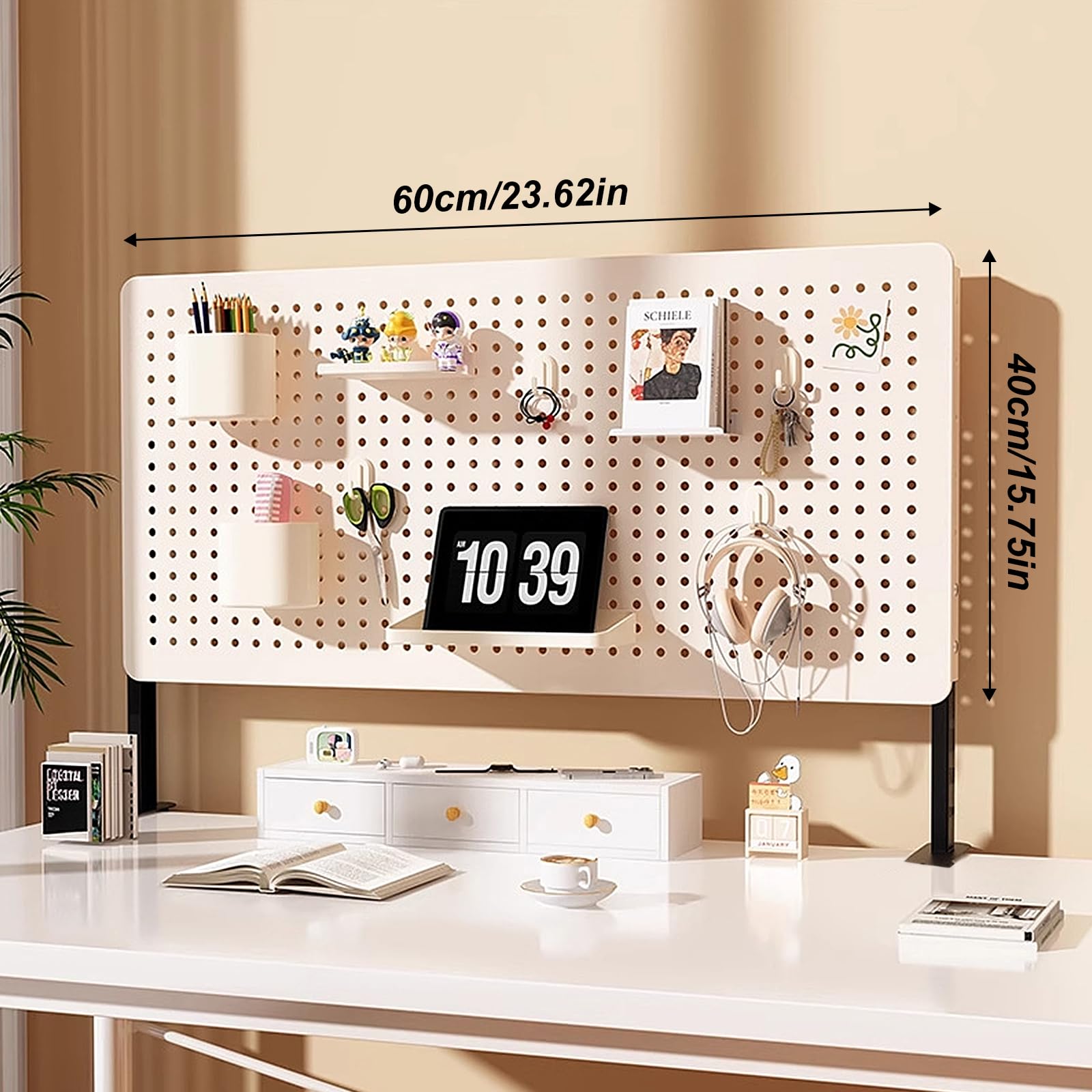Tableau perforé en métal à coller