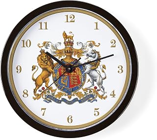 CafePress British Royal Coat of Arms 10" Wall Clock for Livingroom, Kitchen, or Office