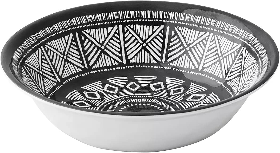 18-Piece Melamine Dinnerware Set Printmaker Design