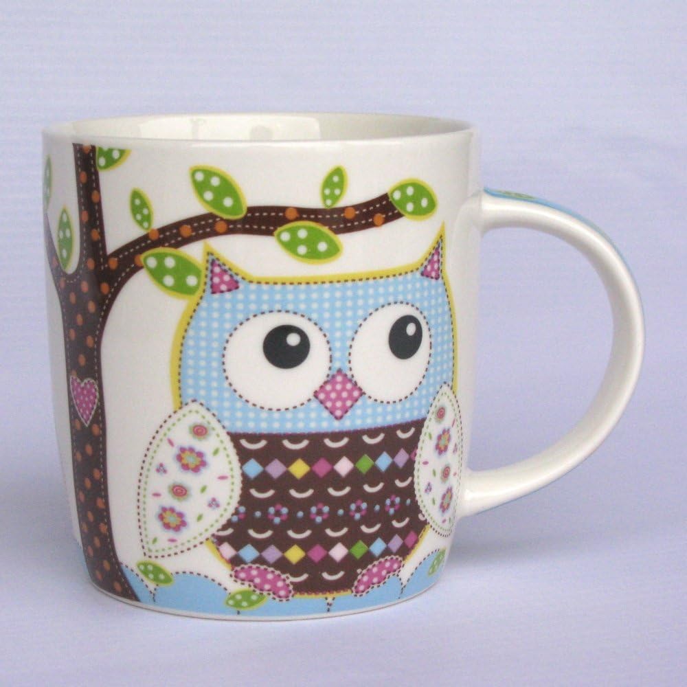 Wurm Ceramic Mug with Owl Design Large 1 Piece