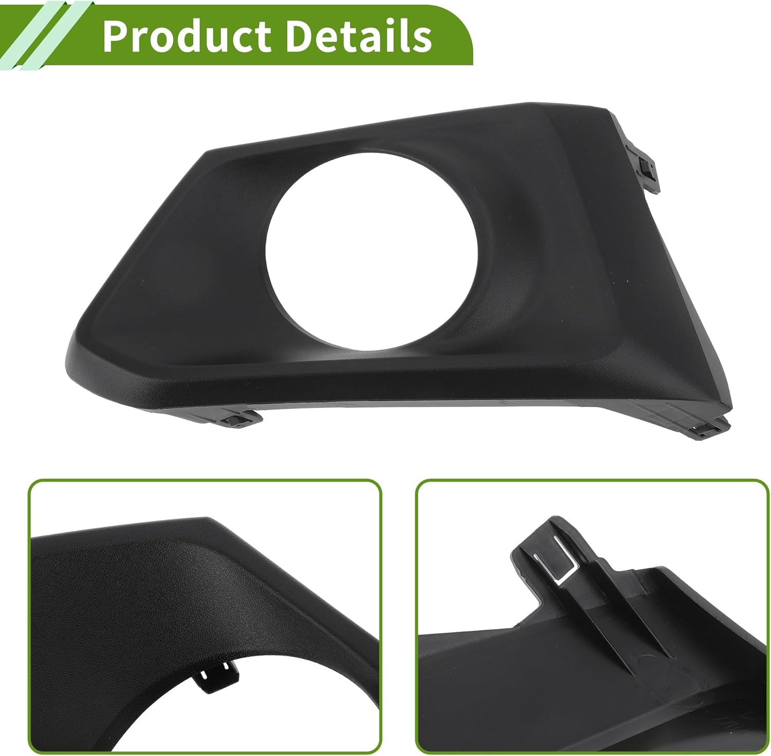 No.622576CT1A Fog Light Grill for Nissan Altima 2019-2022 Black Front Left Front Lower Bumper Fog Light Cover Inserts ABS 1 Pc - Image 4