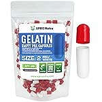 XPRS Nutra Size 2 Empty Capsules - 100 Count Empty Gelatin Capsules - Pills DIY Capsule Filling - Pure Bovine Pill Gel Caps for Do-It-Yourself Supplements (Red/White)
