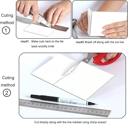 Miniatura 7 de BeNice Calcomanías mate para loseta en muro de baño, impermeables, para loseta en muro de cocina, azulejos individuales de 3.85 x 7.79 pulgadas