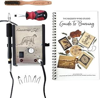 SE Pyrography Wood Burning Kit - Pyrograph Pen, Woodburning Tool System, Tips Tip Set, Pyrographic Pens, Beginners, Adults, Experts, DIY Crafting Tools