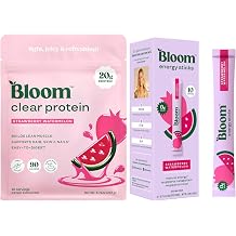 Bloom Strawberry Watermelon Clear Protein and Strawberry Watermelon Energy Packets Bundle
