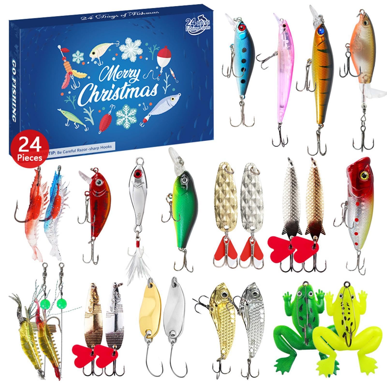 Calendario Dell'Avvento 2024 Con Esche Da Pesca – 24 Pezzi Per Il Conto Alla Rovescia Di Natale, Regalo Per Pescatori E Appassionati - 3