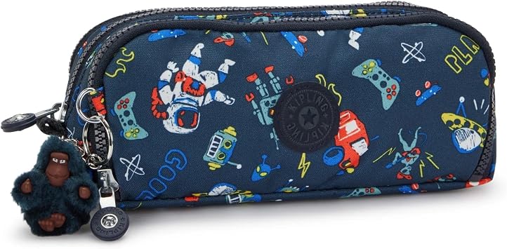 Kipling Gitroy Printed Pencil Case, space game, One size, Pouch