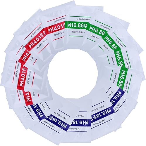 Miniatura 1 de Solución en polvo para calibración de PH, calibración fácil y precisa, 15 unidades, medidor de PH en polvo, 6.86, 4.01, 9.18
