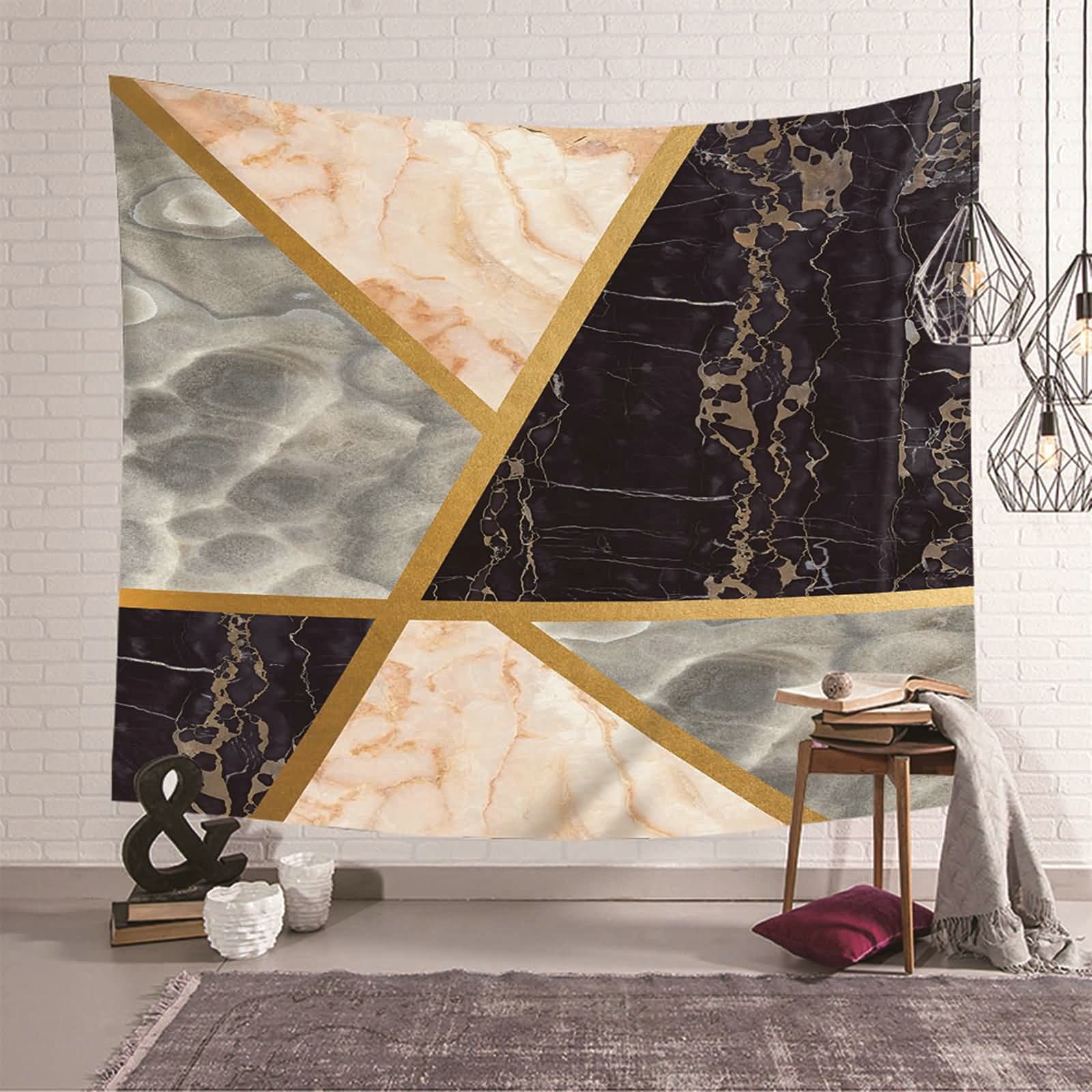 Tapiz de pared de mármol para salón, tela moderna KnSam que renueva tu hogar de forma fácil