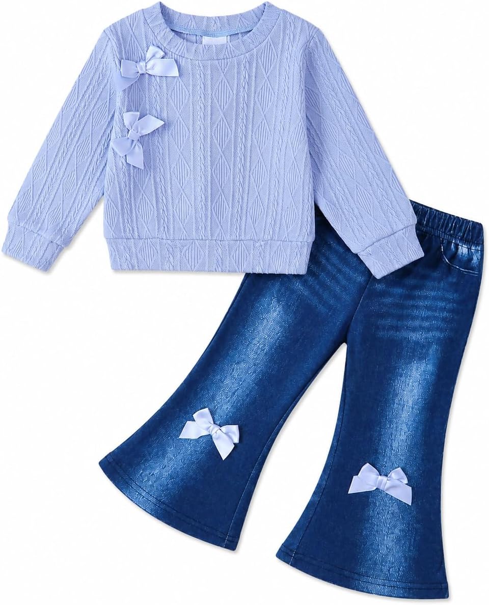 Renotemy Toddler Girl Clothes Fall Little Girls Outfits Baby Gift 12M-5Y
