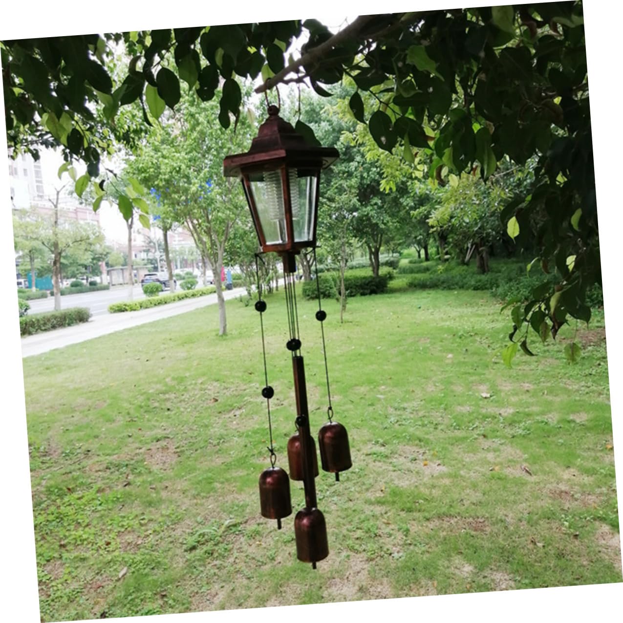 Campanelli a Vento Solari Decorativi in Ferro per Giardino | Luce Ornamentale da Esterno, Stile Creativo Retrò, Uso in Cortile e Area Verde
