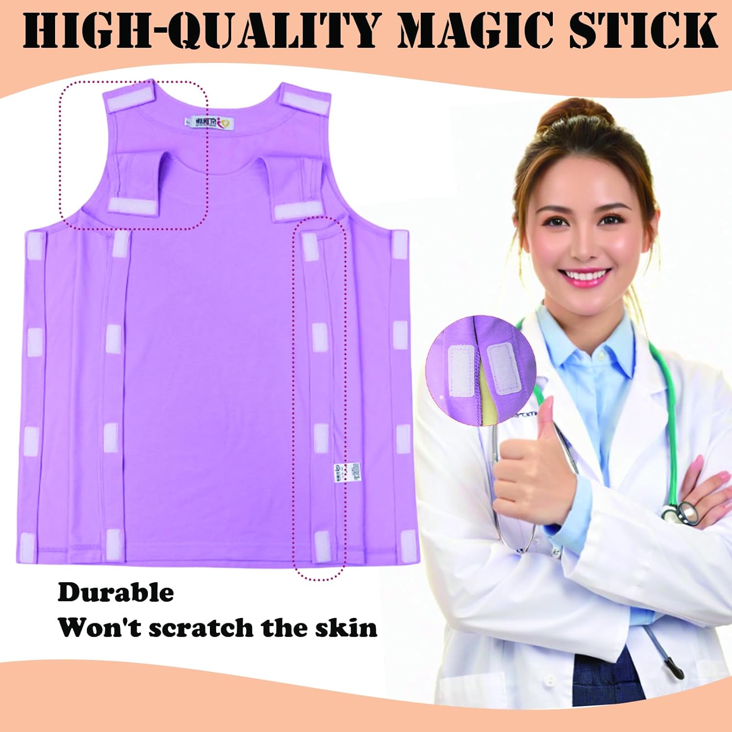 Post Shoulder Surgery Shirts for Women Tear Away Shirt Mastectomy Chemo Port Access Tank Tops for Shoulder Surgery Recovery,Broken arm,arthroscopic Surgery Recovery - Image 4