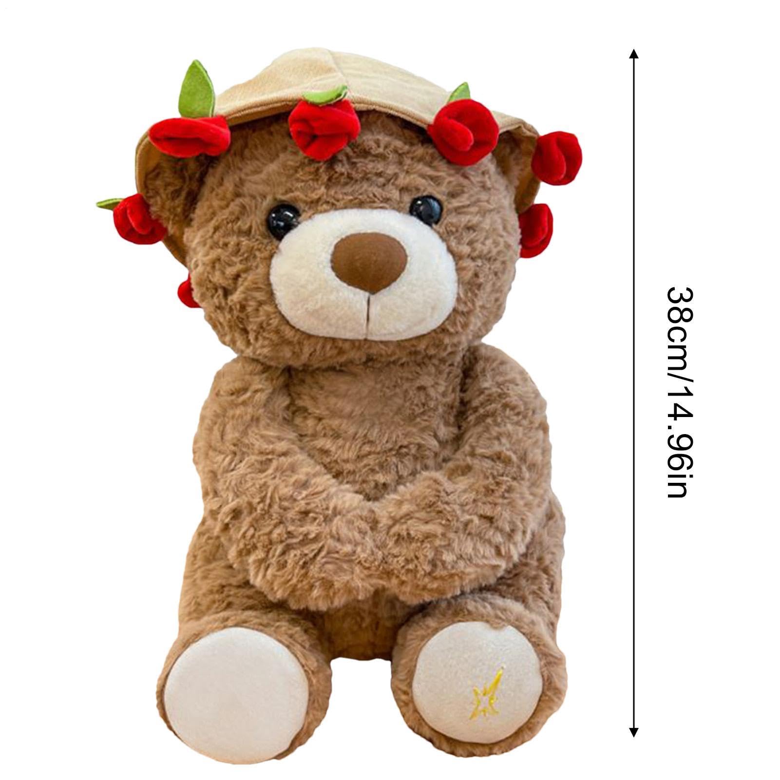 Weiches Bär Kuscheltier Sammelbar Kuscheltier Puppe, niedlicher Komfort Begleiter Plüschfigur, süßes Geschenkartikel | Erwachsene Damen Herren Kinder Kinder Mädchen Home Schlafzimmer
