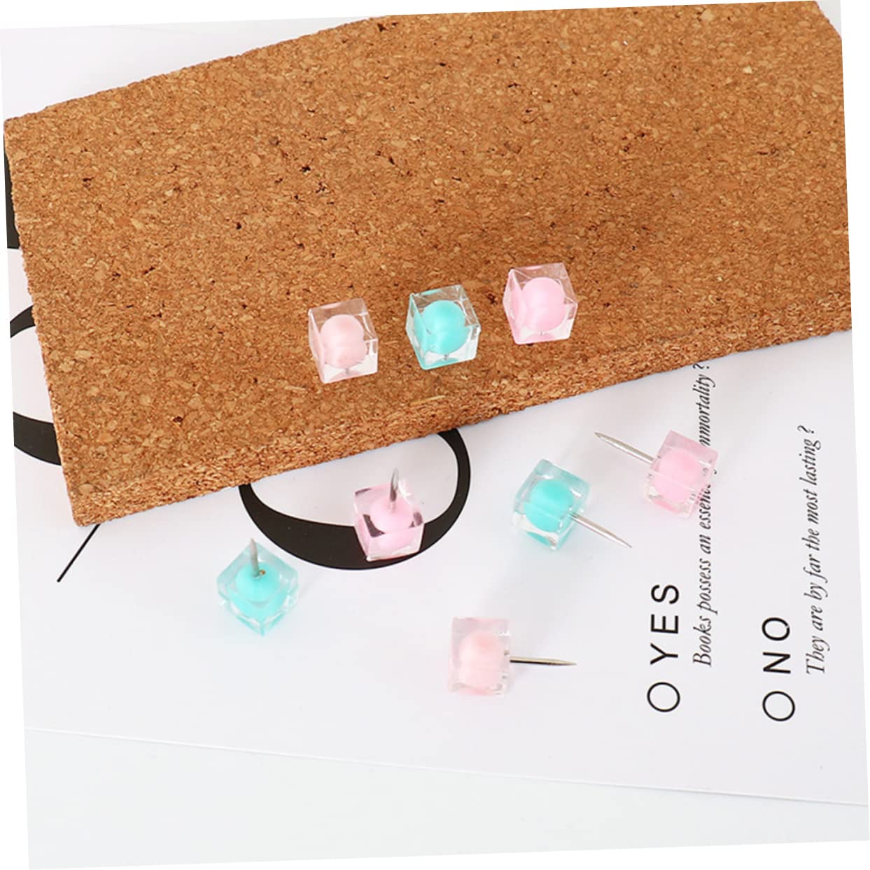 Ciieeo 120piezas Chinchetas De Color Dulce De Pinchos Cuadrados para Fotos Tableros De Anuncios y Mapas Suministros para Mensajes Almacenamiento Organizado