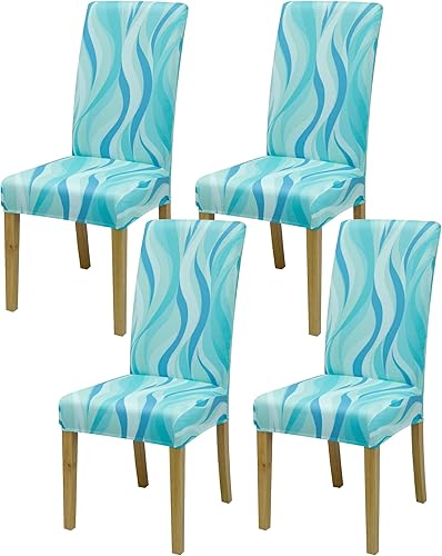 Miniatura 100 de Fundas para sillas de comedor, juego de 2 fundas para sillas de comedor o cocina, lavables, protectoras, para sillas Parsons, para el hogar