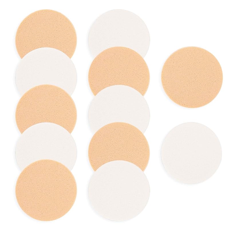 Sliverdew Kit com 12 Esponjas Redondas para Maquiagem