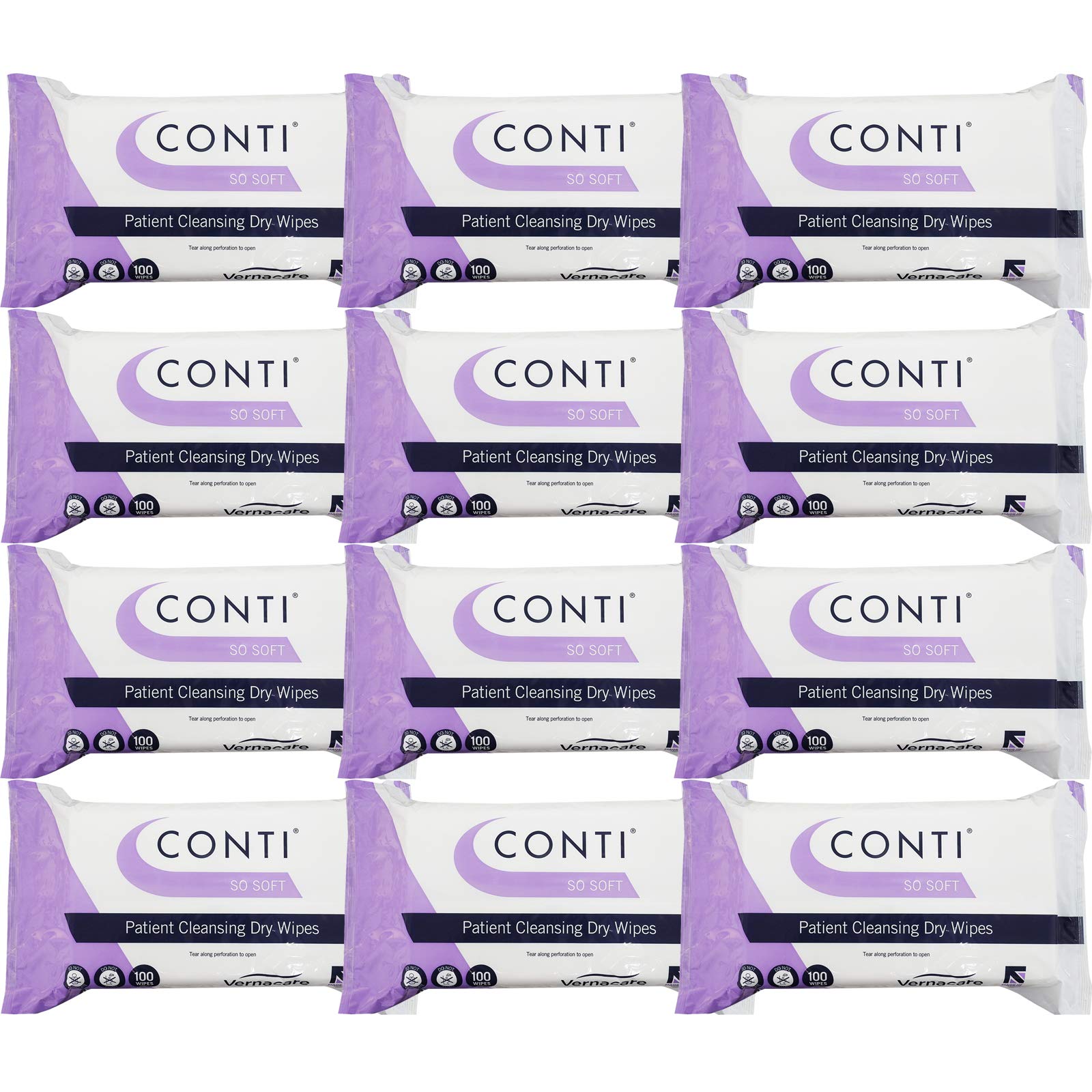 Conti Soft - Patient Cleansing Dry Wipes, Everyday Cleaning, Ideal For Sensitive Fragile Skin - View #2