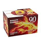 Blank Dictating Audio Cassette Tapes, Low Noise High Output - 90 Minute Recording Time for Lectures, Study, Music, Everyday Voice Recording (Pack of 5)