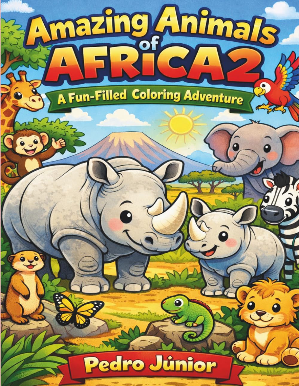AMAZING ANIMALS OF AFRICA 2: A Fun-Filled Coloring Adventure