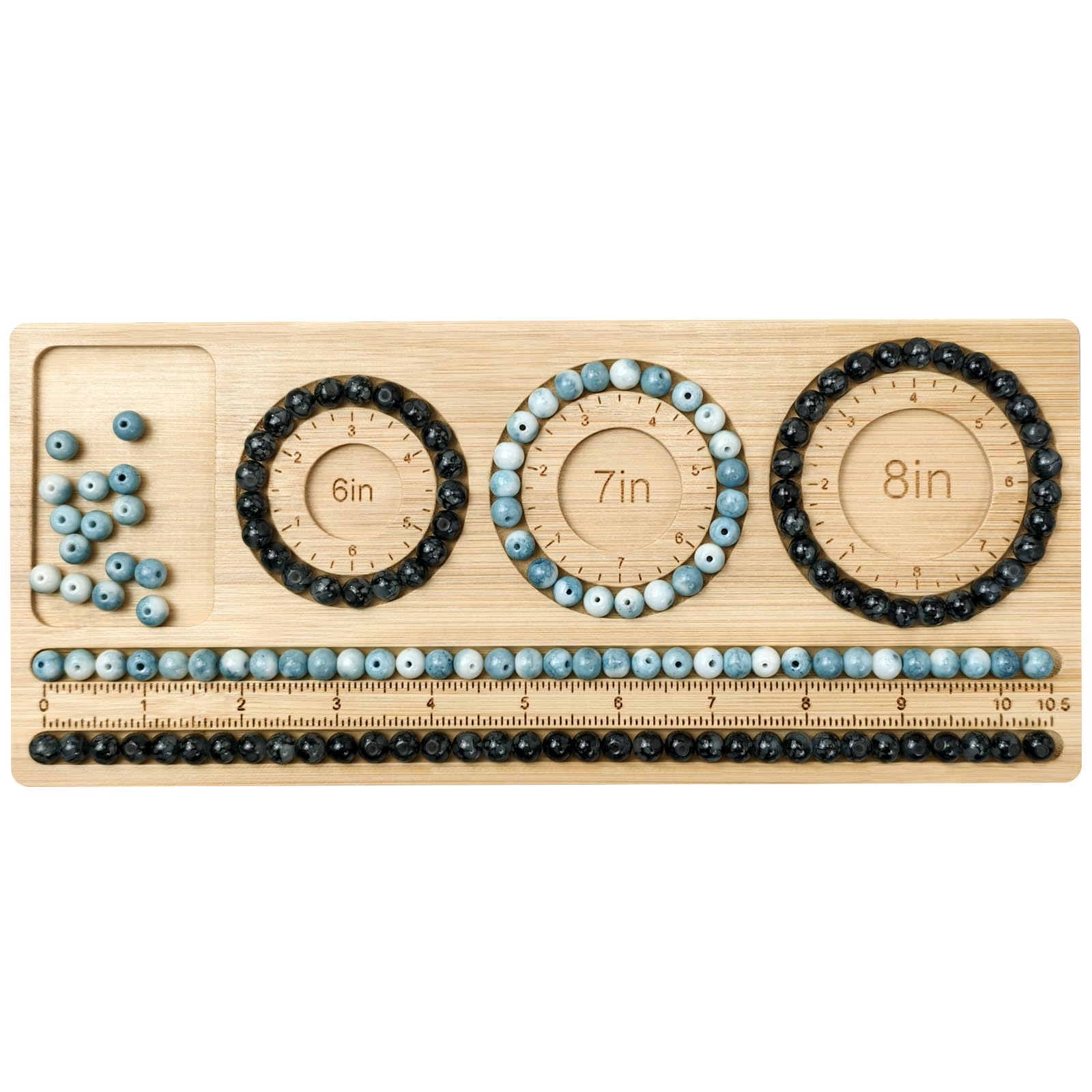 Petoysoso Bracelet Bead Boards for Jewelry Making, Bamboo Beading Board for Bracelet, Jewelry Making Supplies,Bead tray