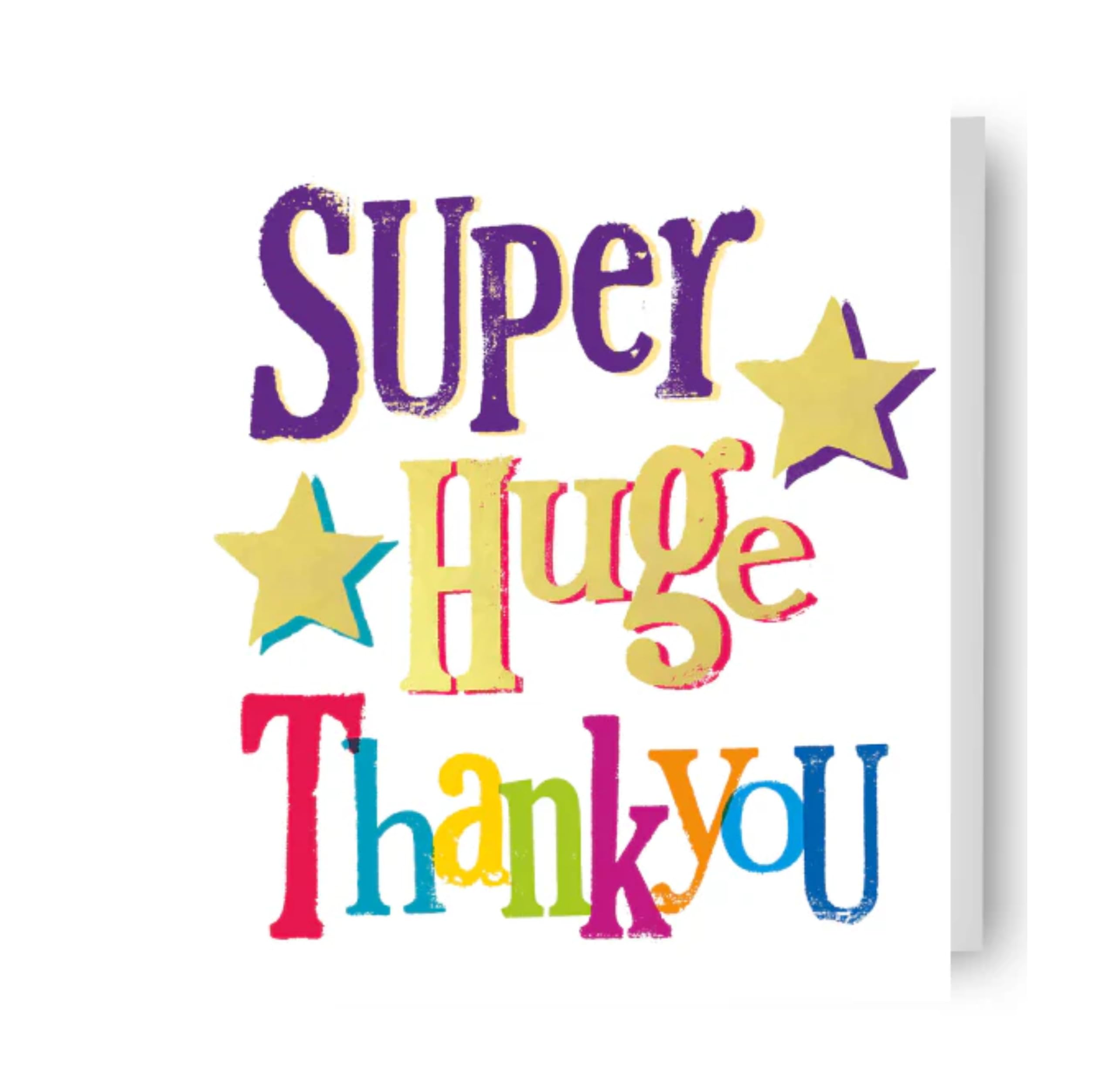 Brightside OCCASION THANK YOU CARD 'SUPER HUGE THANK YOU'