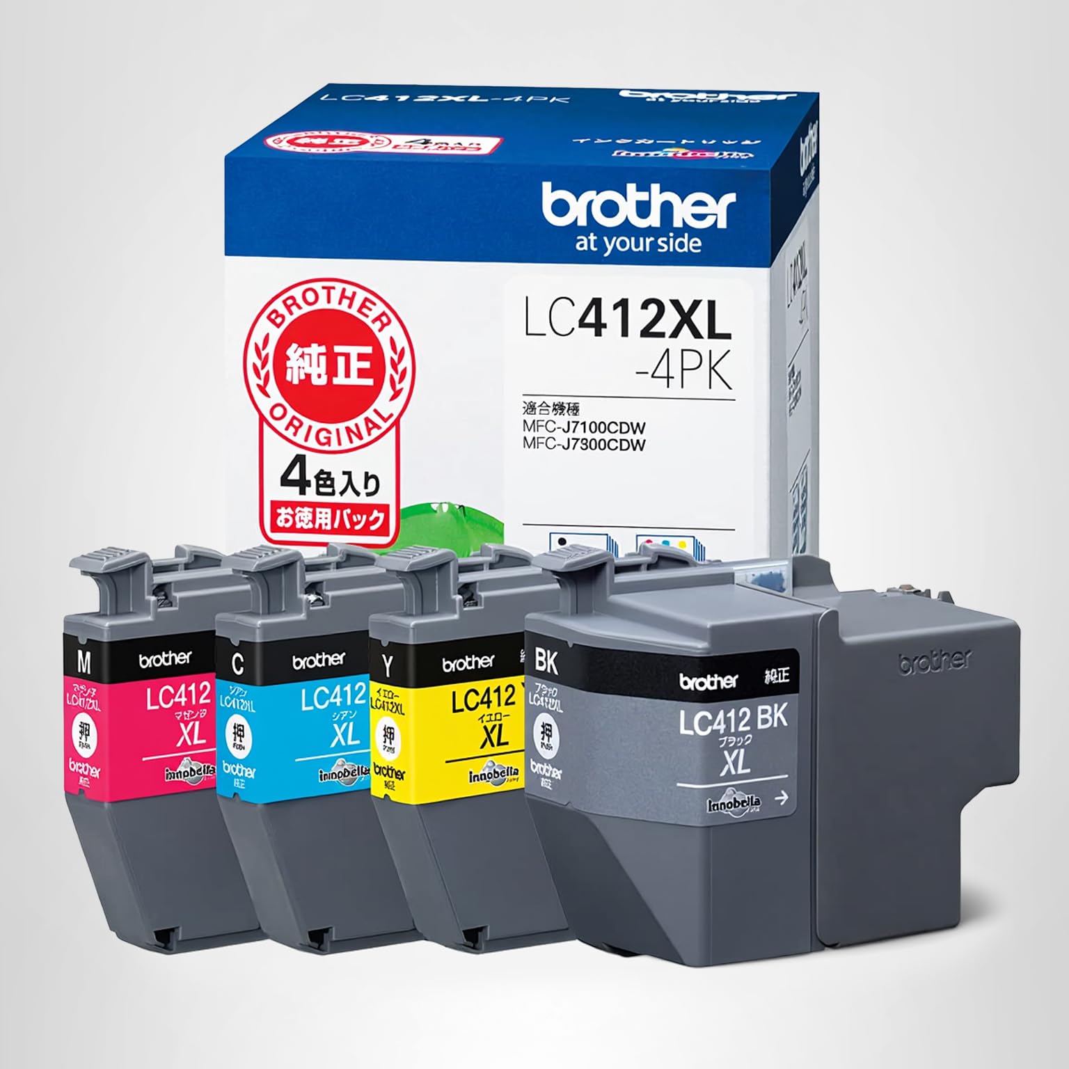 brother LC412XL-4PK ×3 ブラザー純正大容量インク4色パックLC412XL-4PK