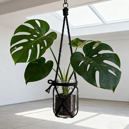 Miniatura 6 de Cordel de yute natural negro de 0.197 in y 100 pies, para regalo de manualidades, proyectos de manualidades, envoltura, agrupación, embalaje, cordel