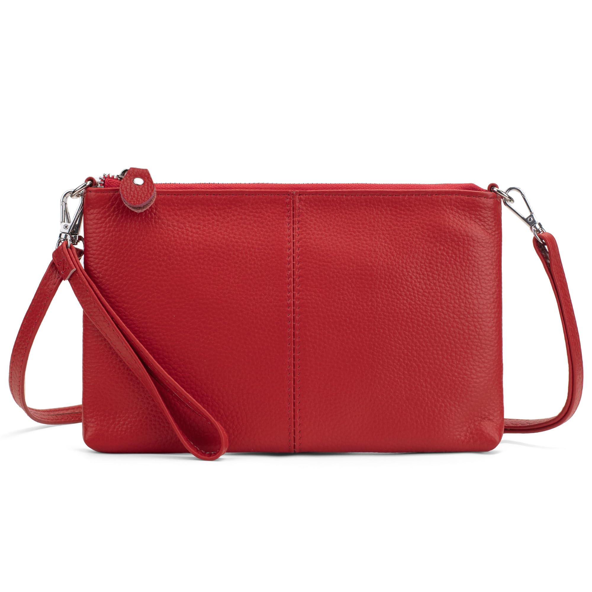 befen Genuine Leather Small Crossbody Bags for Women Wristlet Wallet Purses