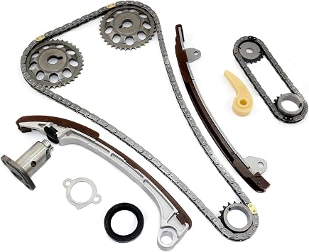 MPLUS Timing Chain Kit 9-0752S Compatible with 01-10 for Camry Corolla/for forRAV4 Highlander / 05-11 Scion TC XB 2.0L 2.4L DOHC 2AZFE 1AZFE