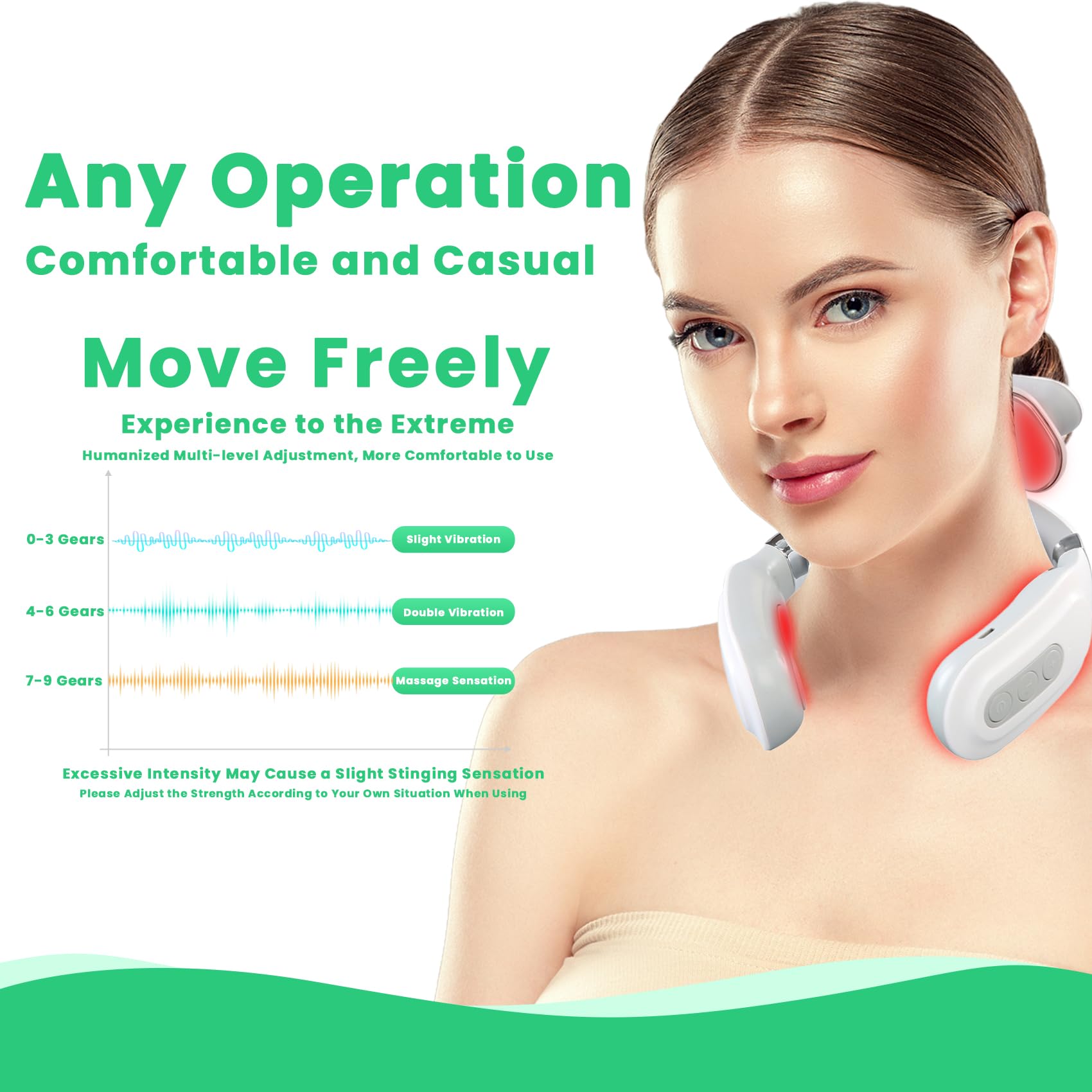 NeuroNeck Pro – Nuovo Dispositivo di Termoterapia 2026, Massaggiatore Cervicale Neuro Neck Pro, Massaggiatore Elettrico Riscaldato Portatile, 6 Modalità e 14 Livelli di Intensità (1Pc)