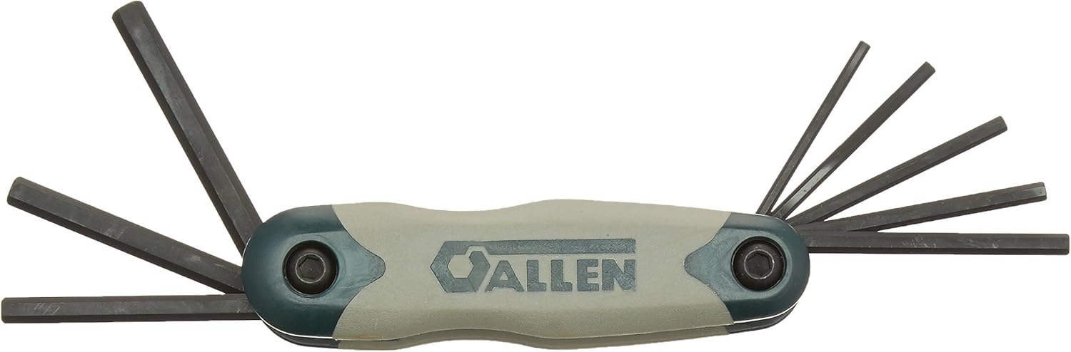 Allen 56624G 9-Key SAE Hex Key Fold-Up Set