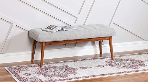 Miniatura 3 de Único Loom - Alfombra de la colección Utopia con estampado botánico vintage, tonos cálidos