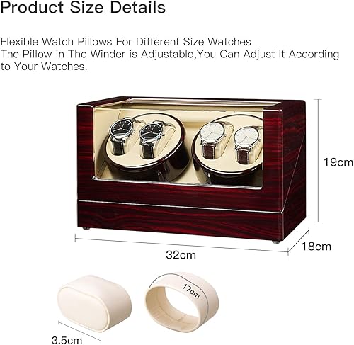 Miniatura 7 de JQUEEN Bobinadora de reloj con motores silenciosos