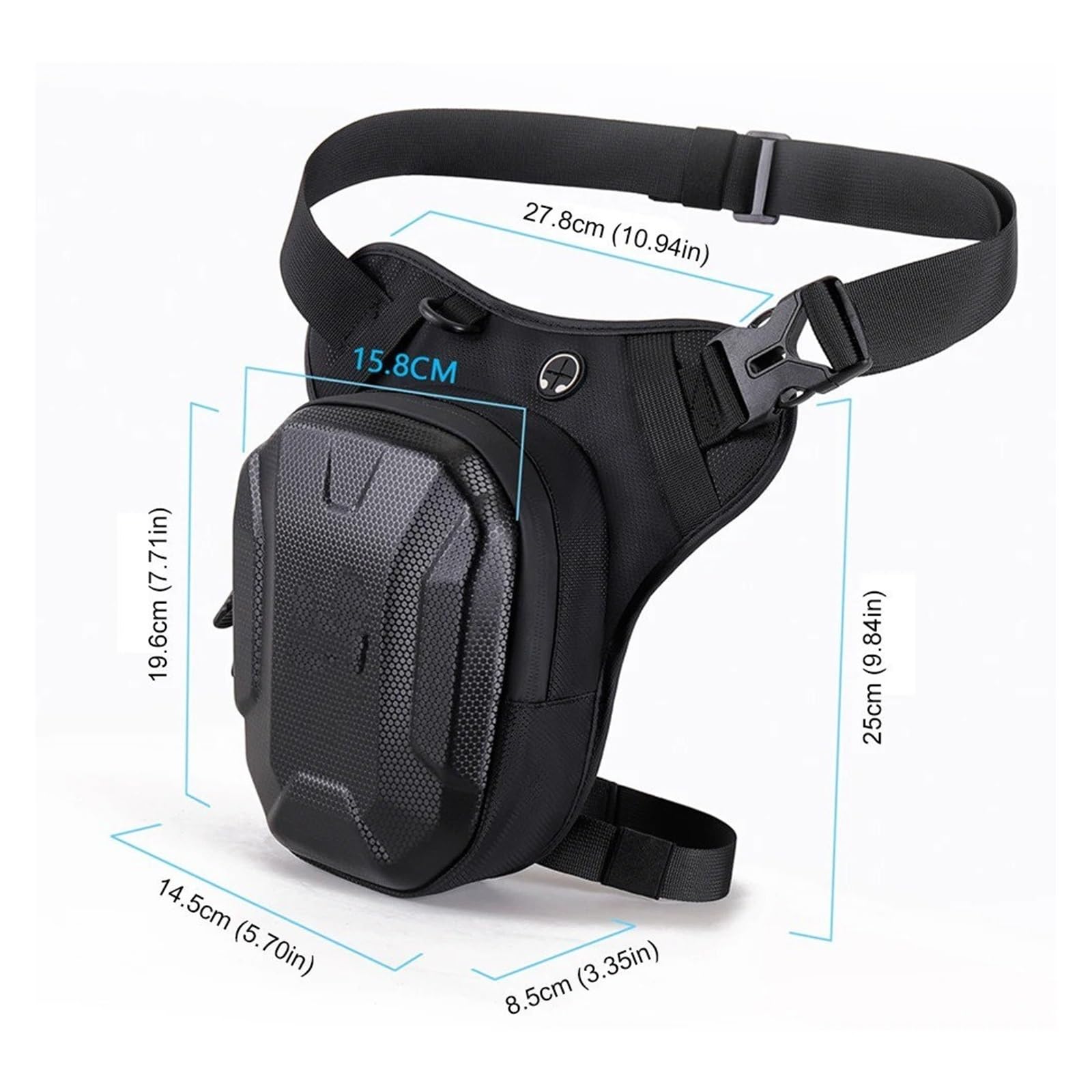 Borsa Moto Borsa Laterale Per Gamba Da Moto Impermeabile Sport All'aria Aperta Casual Marsupio Uomo Donna Hip Bum Riding Selle Moto Bagagli(B)
