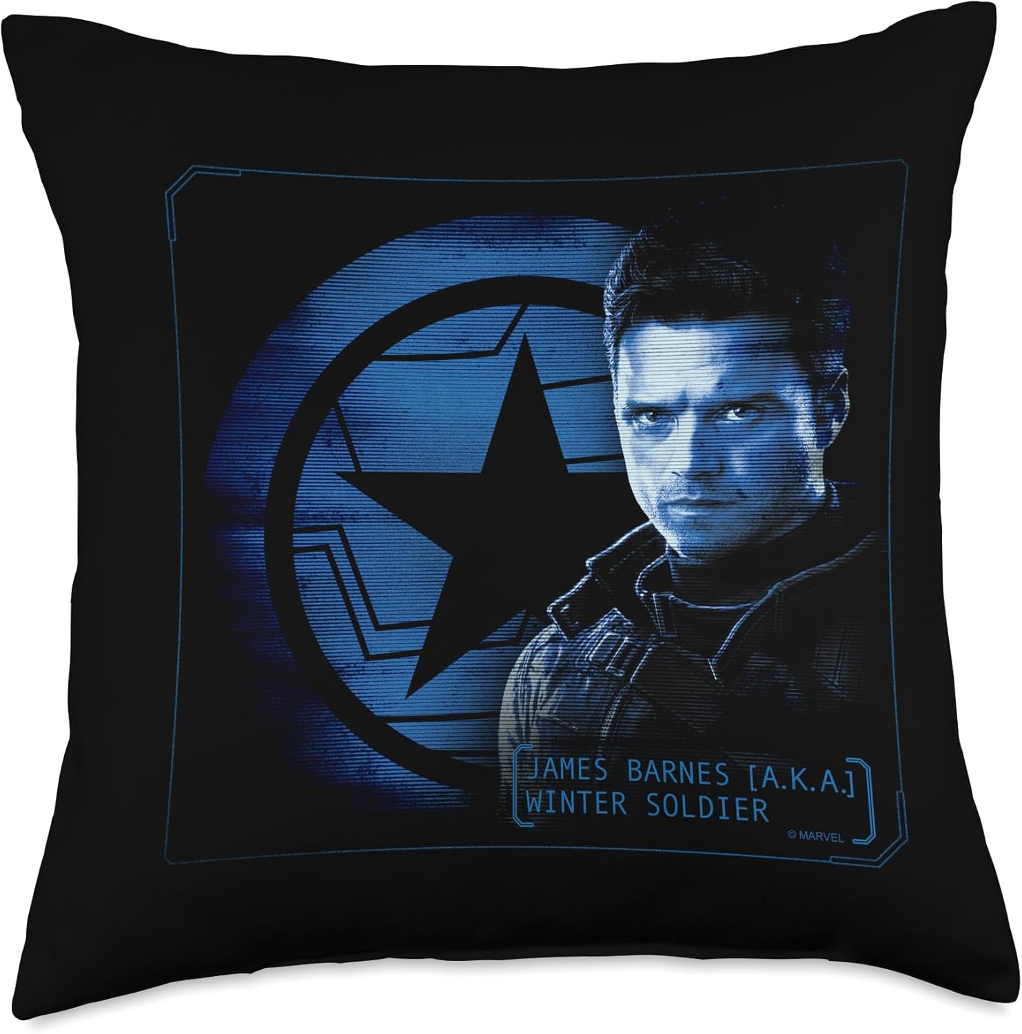 Marvel The Falcon and the Winter Soldier James Barnes Throw Pillow
