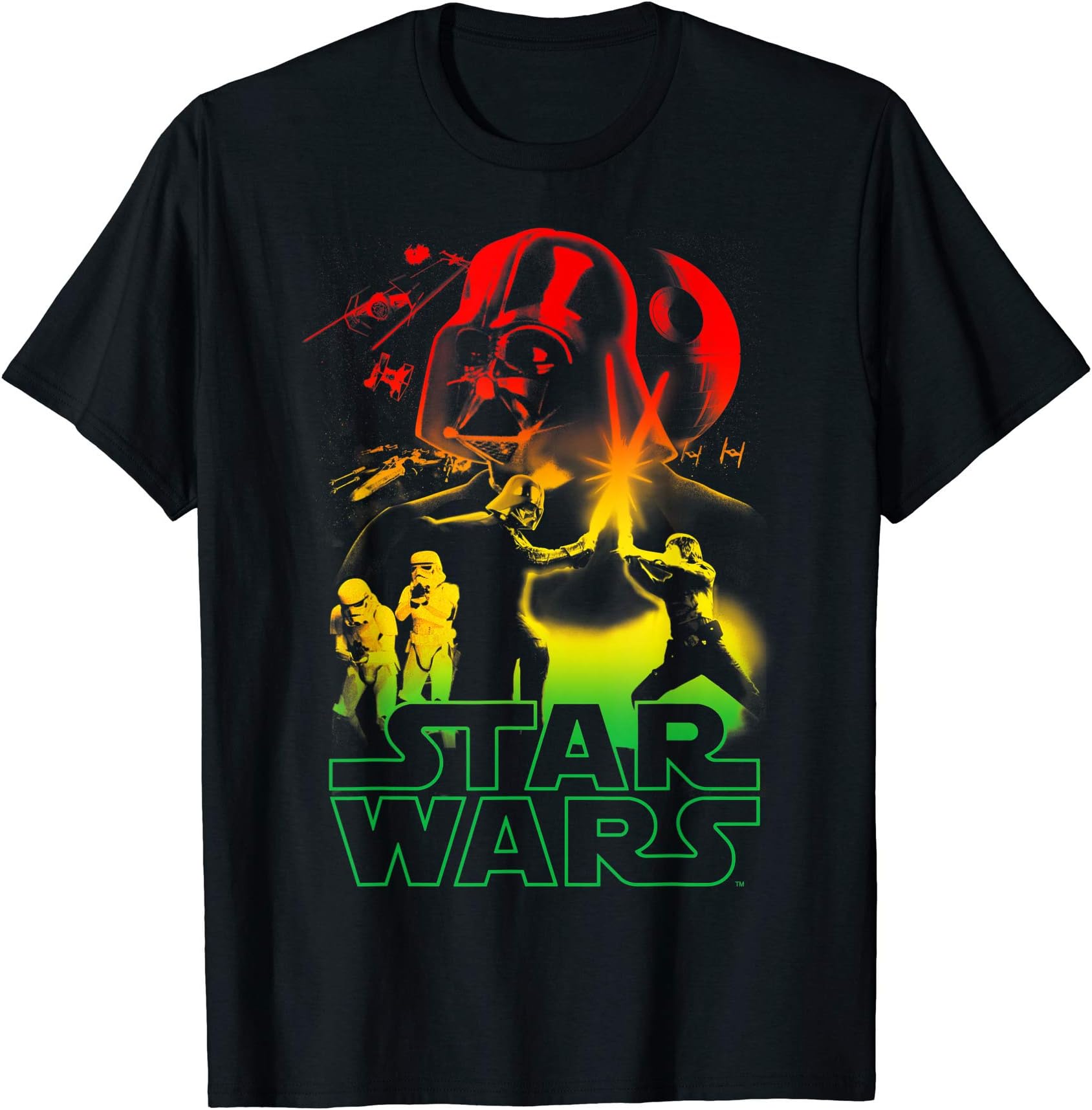 STAR WARSGalactic Civil War Reggae Fade T-Shirt T-Shirt