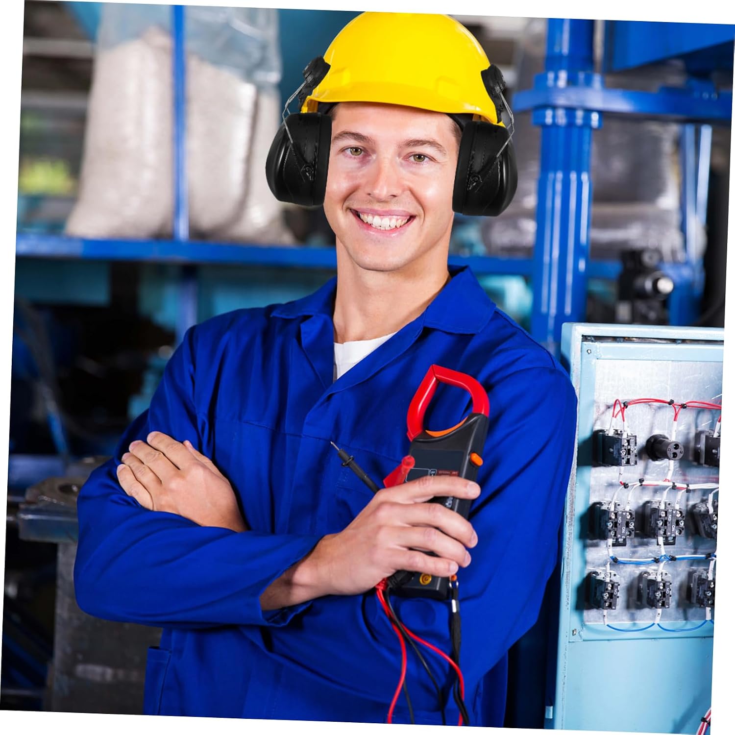 Noise Earmuffs Ear Protectors for Hard Hat Safety Helmet Earmuffs Ear Muffs for Men Women
