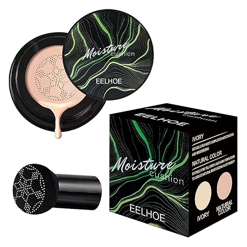 Mushroom Head Air Cushion CC Cream Foundation, hidratante BB Cream Maquillaje Corrector mate de larga duración (Natural)
