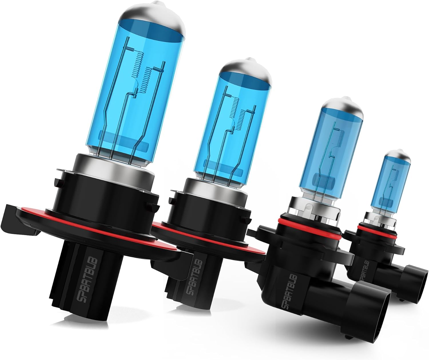 Compatible With Ford Mustang 2005 2006 2007 2008 2009 2010 2011 2012 halogen Headlight Bulbs,9008/H13 High Low Beam + 9145/9140 Fog light Bulbs,4-Pack