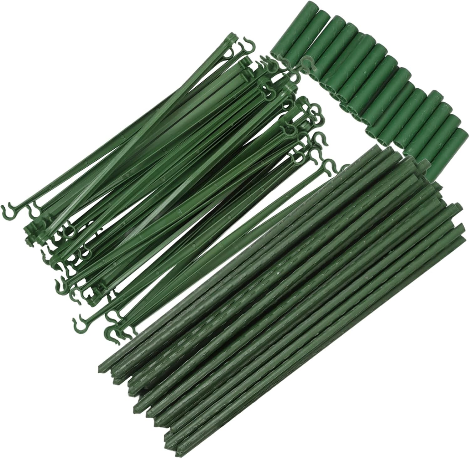 Kisangel 3sets Metal Plant Support Trellis for Climbing Plants Durable Garden Rack Easy to Install Stakes Connectors for Tomatoes and Vines