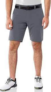 33,000ft Men's Golf Shorts 9" Dry Fit Stretch Golf Short UPF 50+ Lightweight Flat Front 4-Way Stretch Bermuda Shorts Breathable Shorts with 4 Pockets and Tee Holders