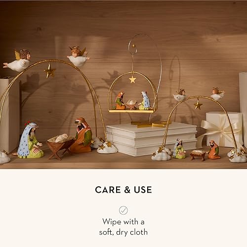 Vista 11 de MACKENZIE-CHILDS Patience Brewster - Figura de Belén de Navidad, decoración del hogar, Frank the Camel