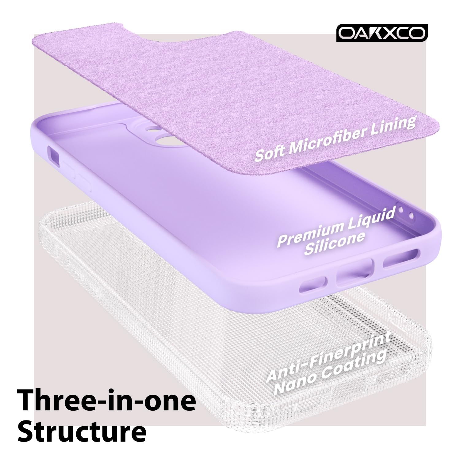 oakxco for iPhone 16 Pro Max Case Liquid Silicone, Soft Rubber Gel Elegant Aesthetic Basic Simple Cover, Cute Thin Slim TPU Matte Solid Color Plain Smooth Case for Women Girl, Light Pink — view 874