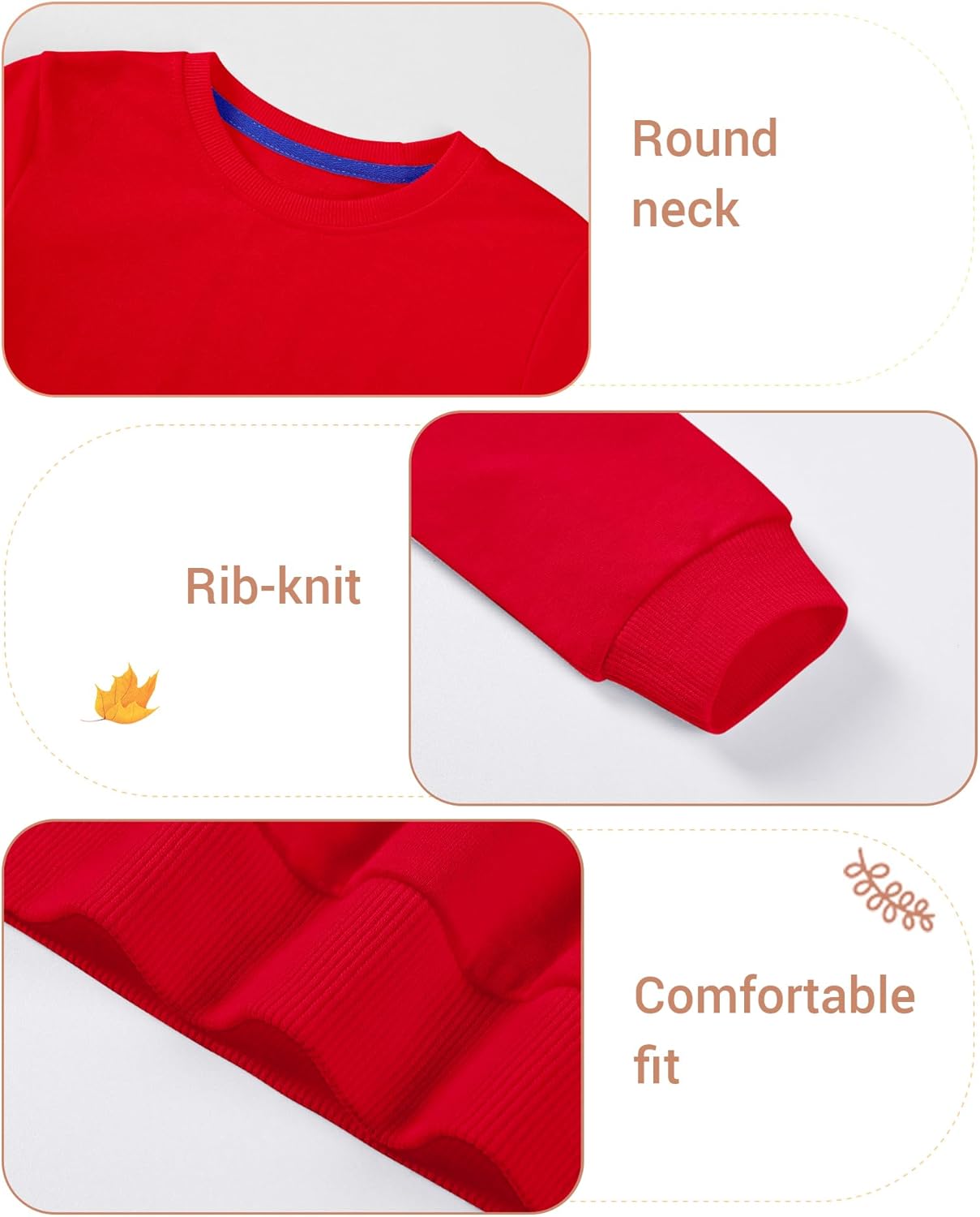 Toddler Boy Long Sleeve Shirt Baby Boys Crewneck Sweatshirt Soft Cotton Pullover Clothes Size 2T-7Y - Image 4